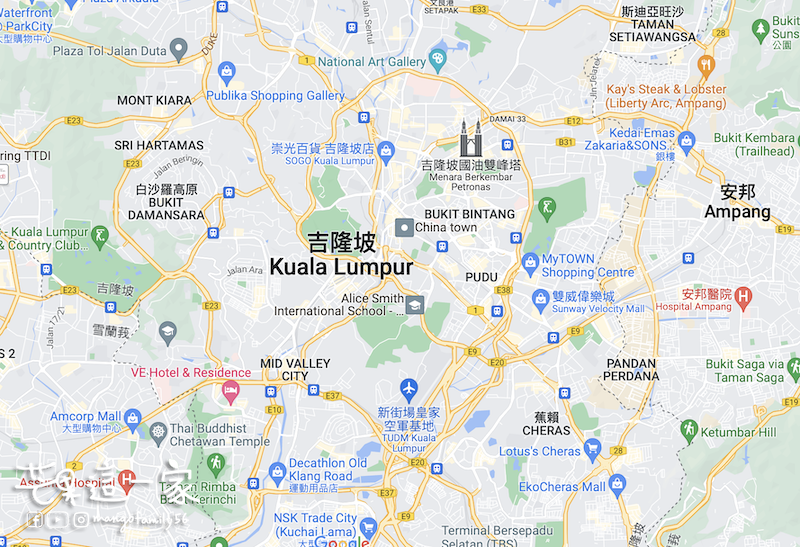 吉隆坡google地圖