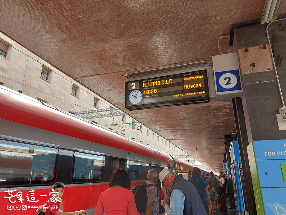 義大利自由行｜從羅馬到米蘭．義大利國鐵Trenitalia搭乘體驗！