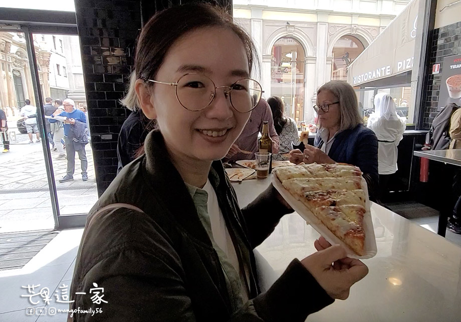 義大利美食｜米蘭必吃超厚片Spontini Pizza披薩！